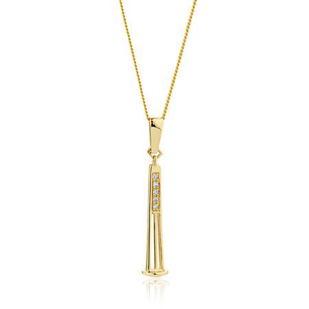 Charm Pendulum Diamond And Gold Pendant