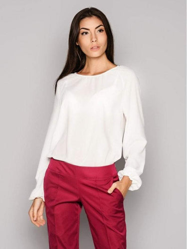 White Casual Blouse