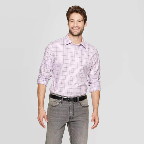 Men'S Slim Fit Checkered Shirt