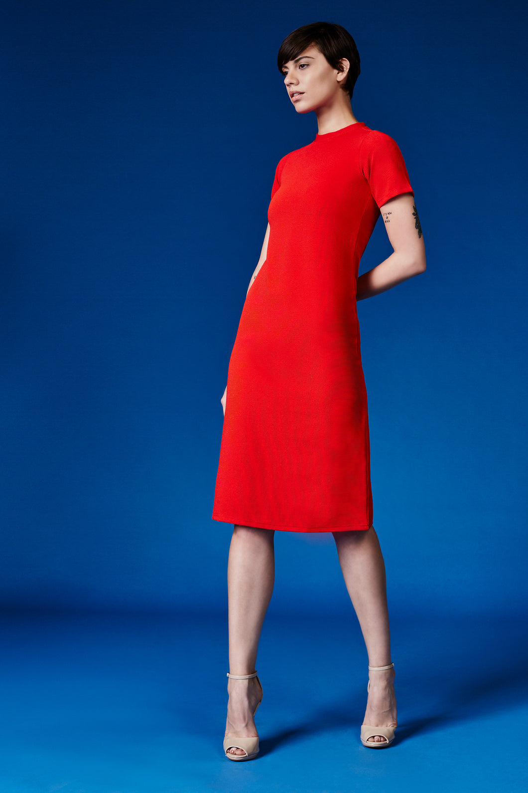 Tangerine A-Line Dress