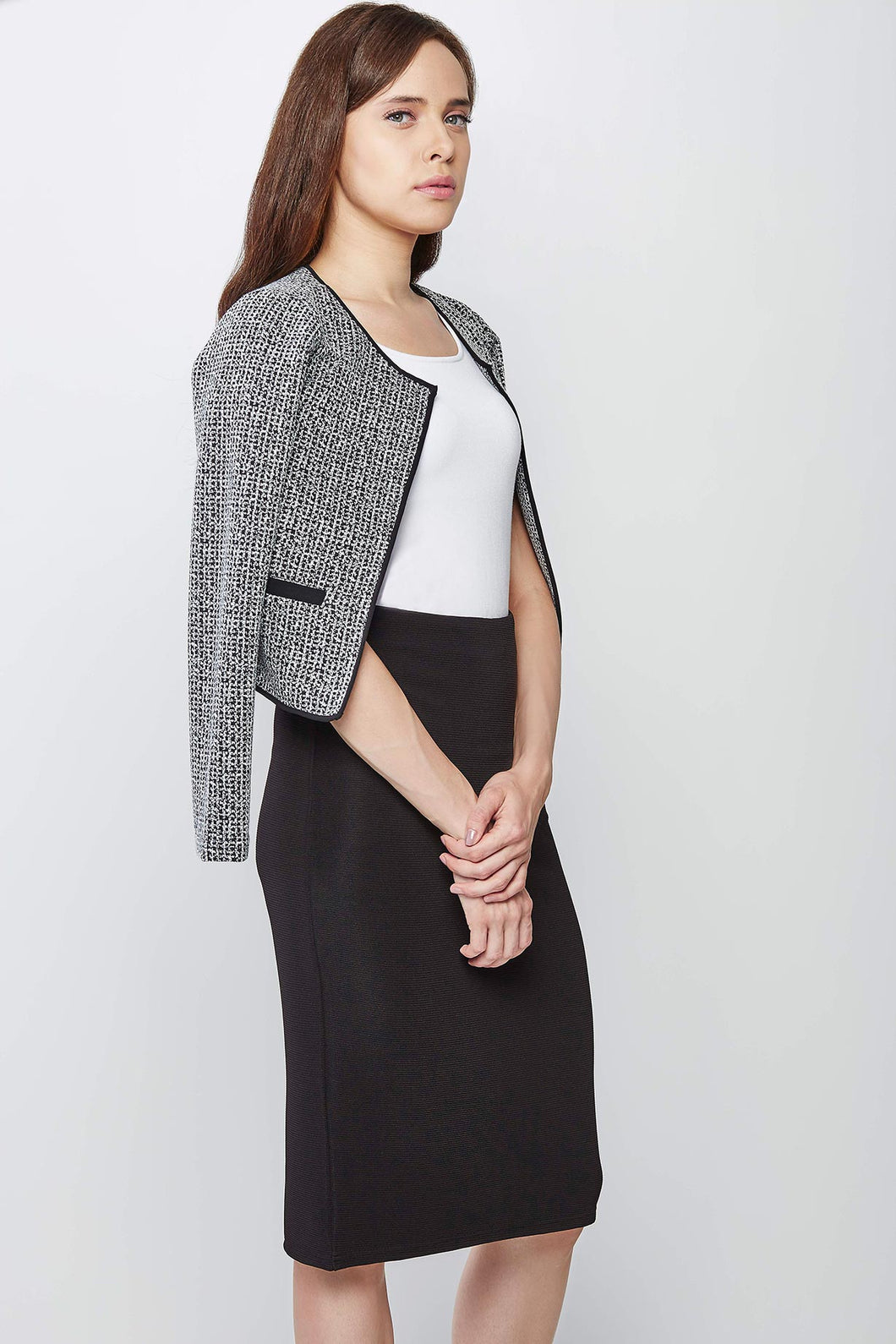 Monochrome Crop Jacket