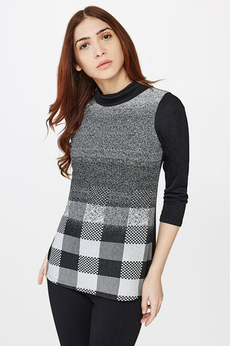 Monochrome Turtleneck Top
