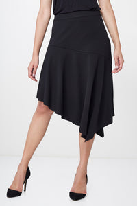 Black Asymmetric Skirt