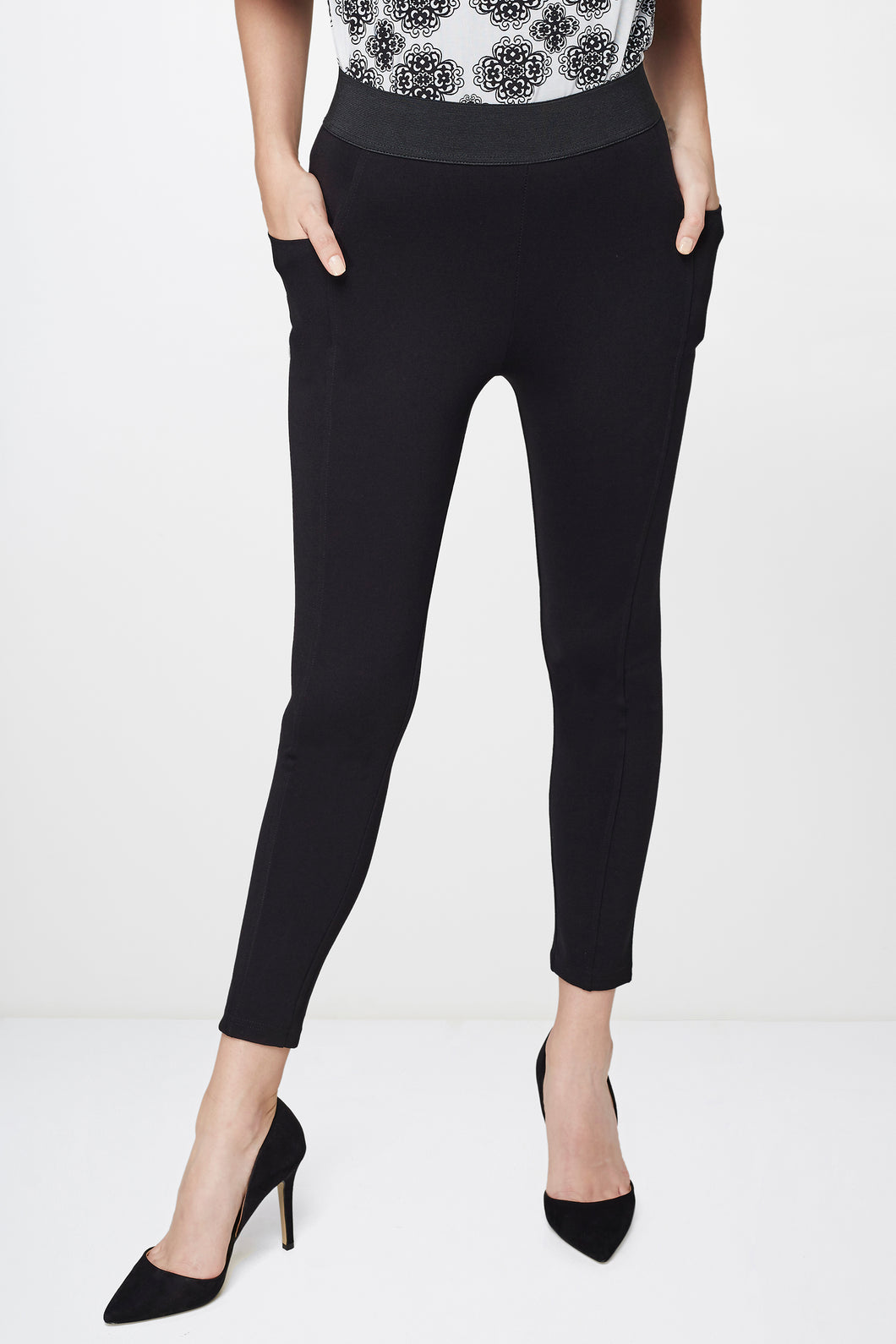 Black Cropped Jeggings