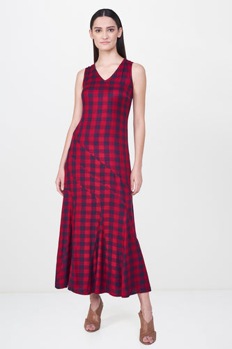 Gingham Midi Dress