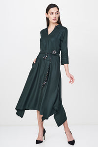 Dark Green Midi Tunic