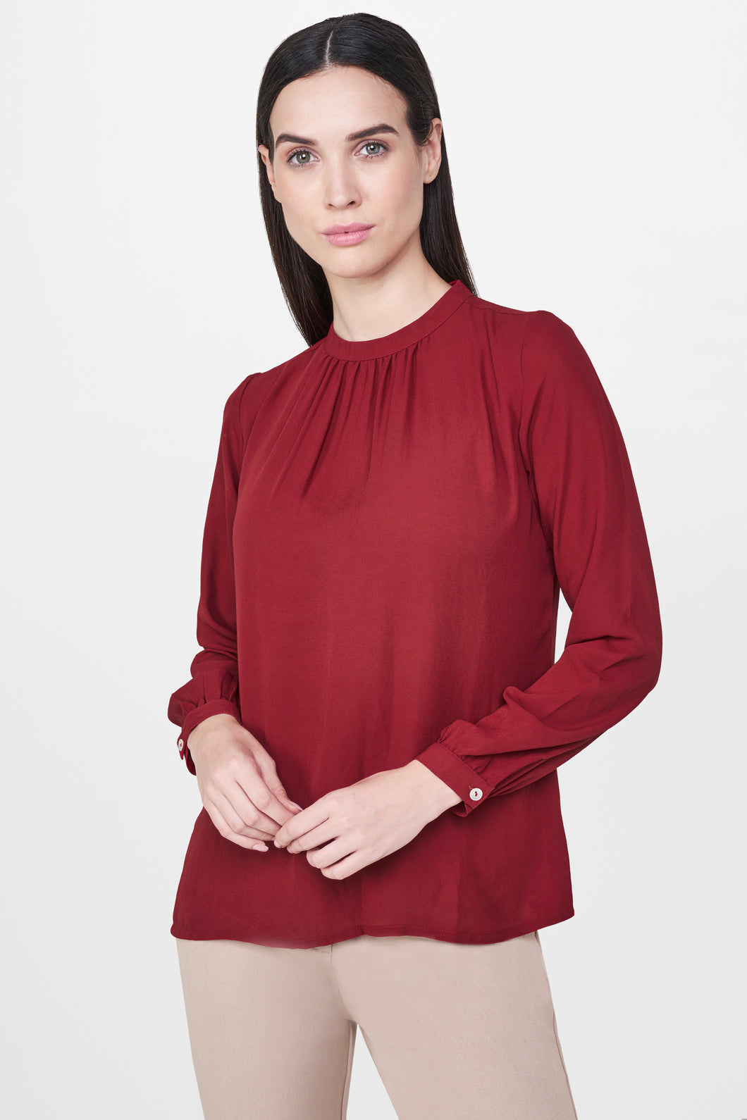 Minimal Burgundy Top