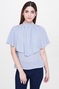 Blue Layered Top