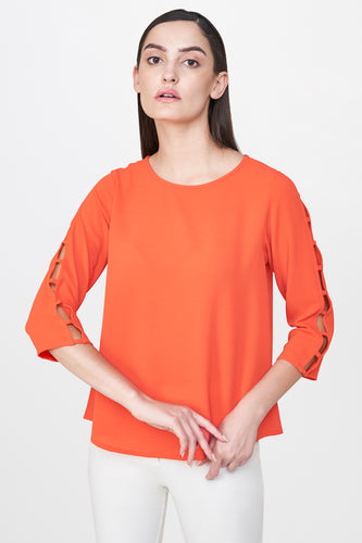 Coral Relaxed Top