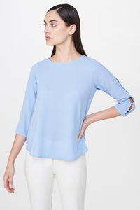 Powder Blue Relaxed Top