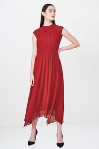 Berry Embellished Maxi Dress