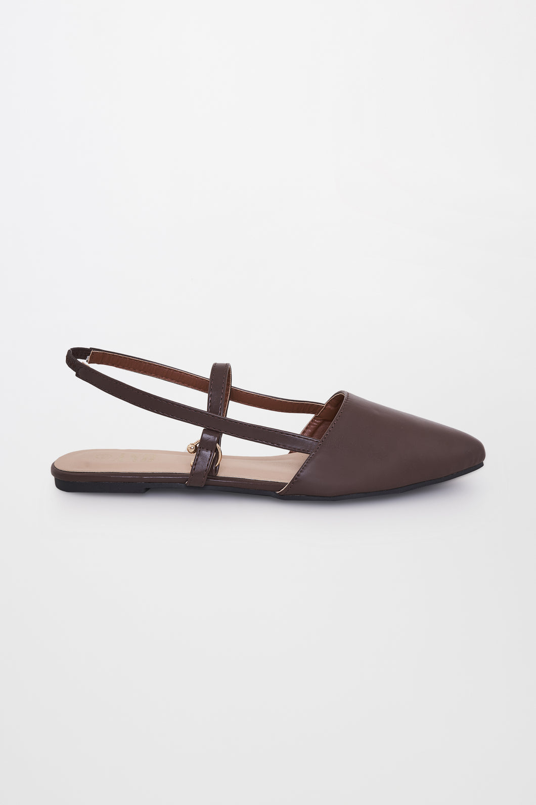 Coffee Pointed Toe Shoes