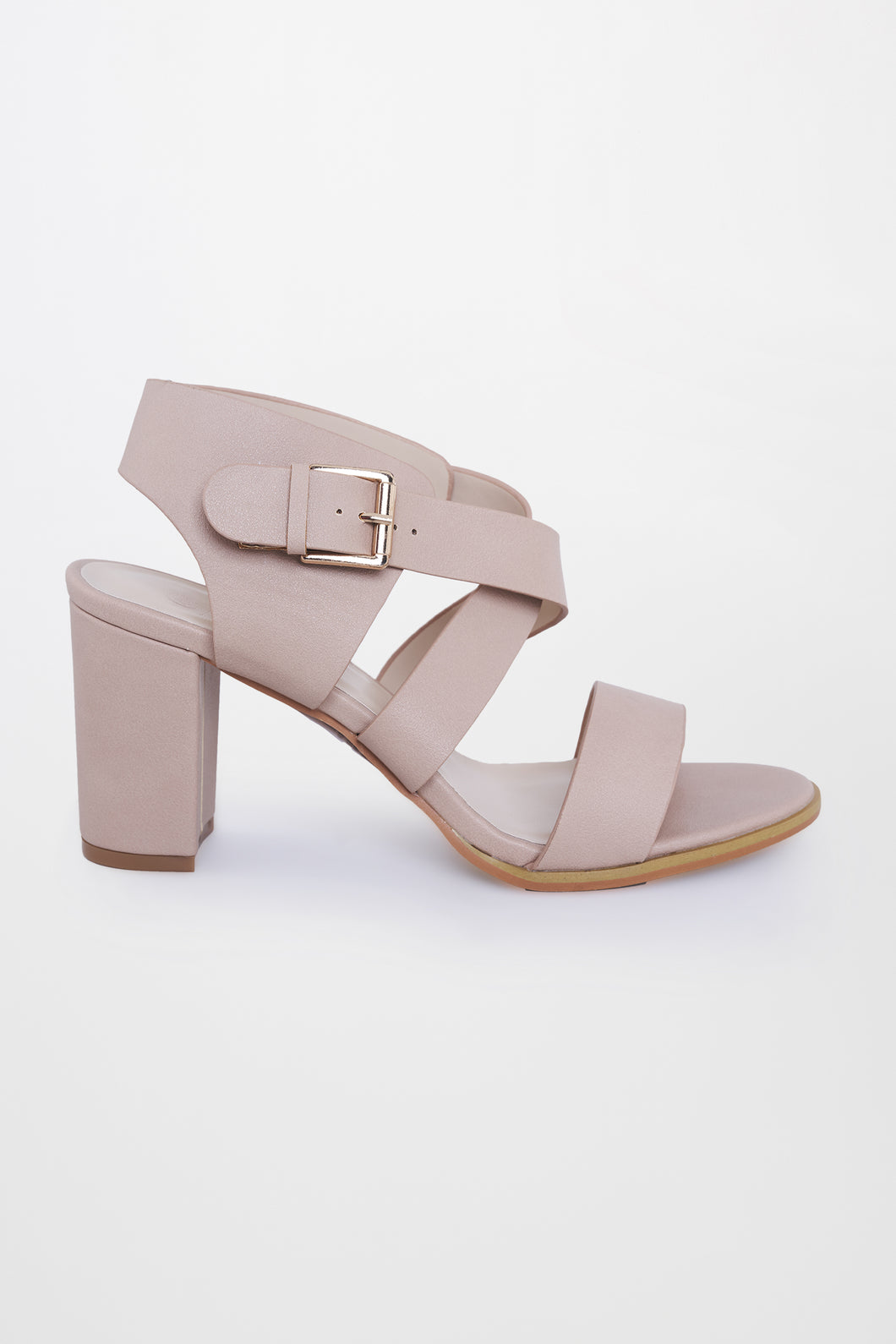 Nude Criss Cross Sandals