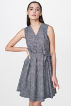 Load image into Gallery viewer, Grey Skater Dress