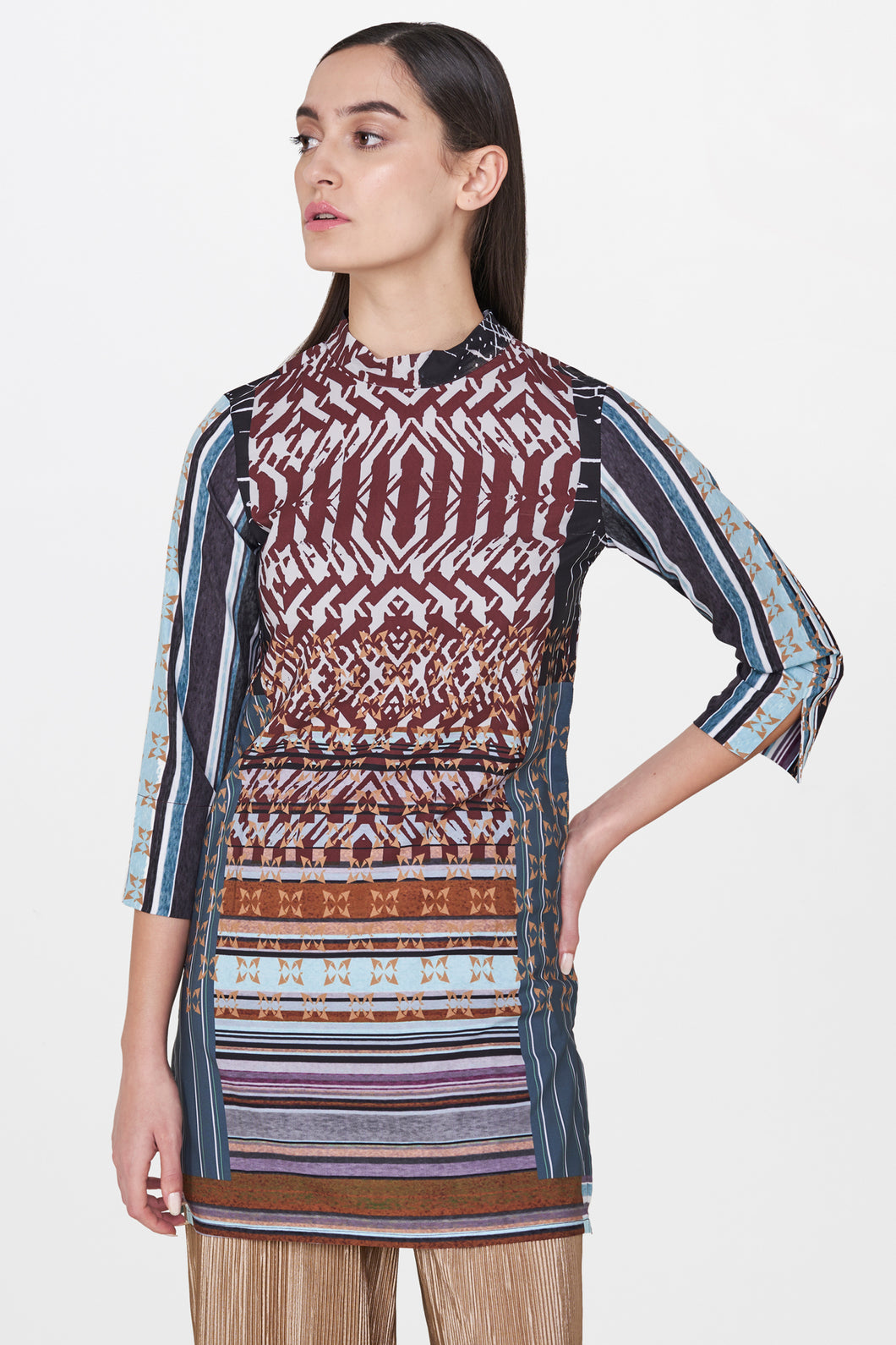 Abstract Print Shift Tunic