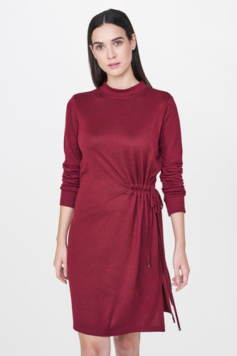 Maroon Ruched Tunic