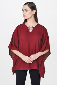 Burgandy Relaxed Tunic