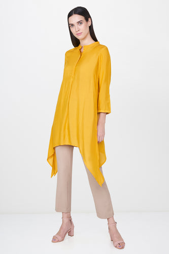 Mustard Asymmetrical Tunic