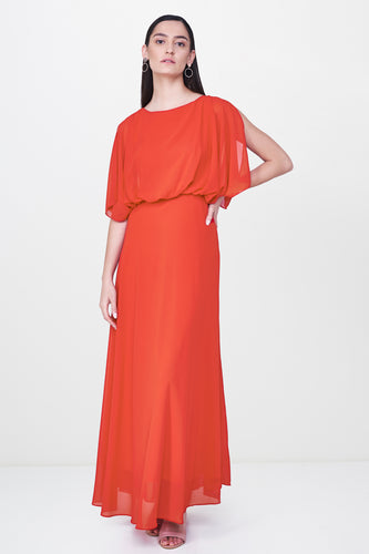 Slit Sleeves Gown