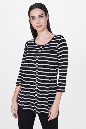 Striped Flared Top