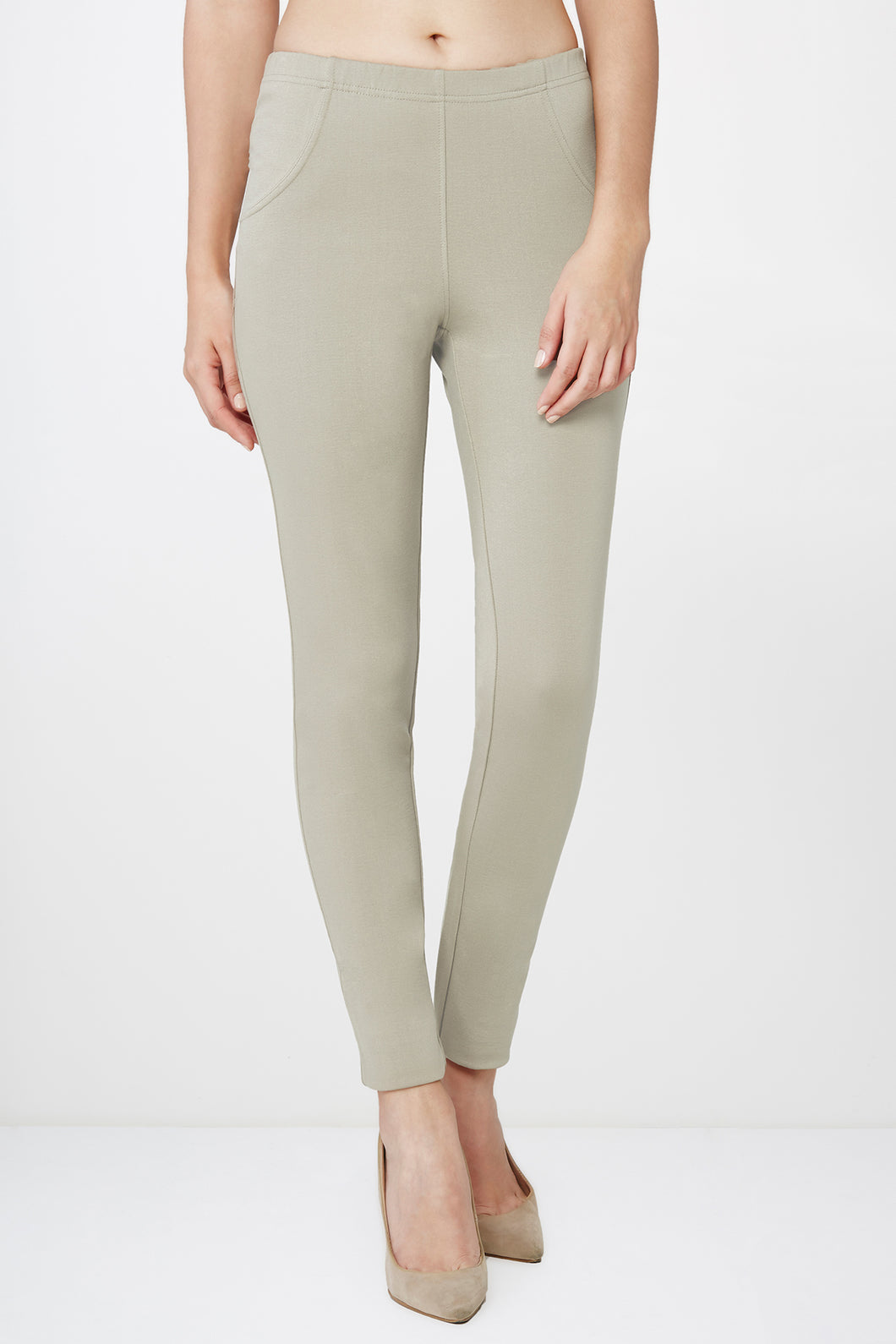 Beige Roma Treggings