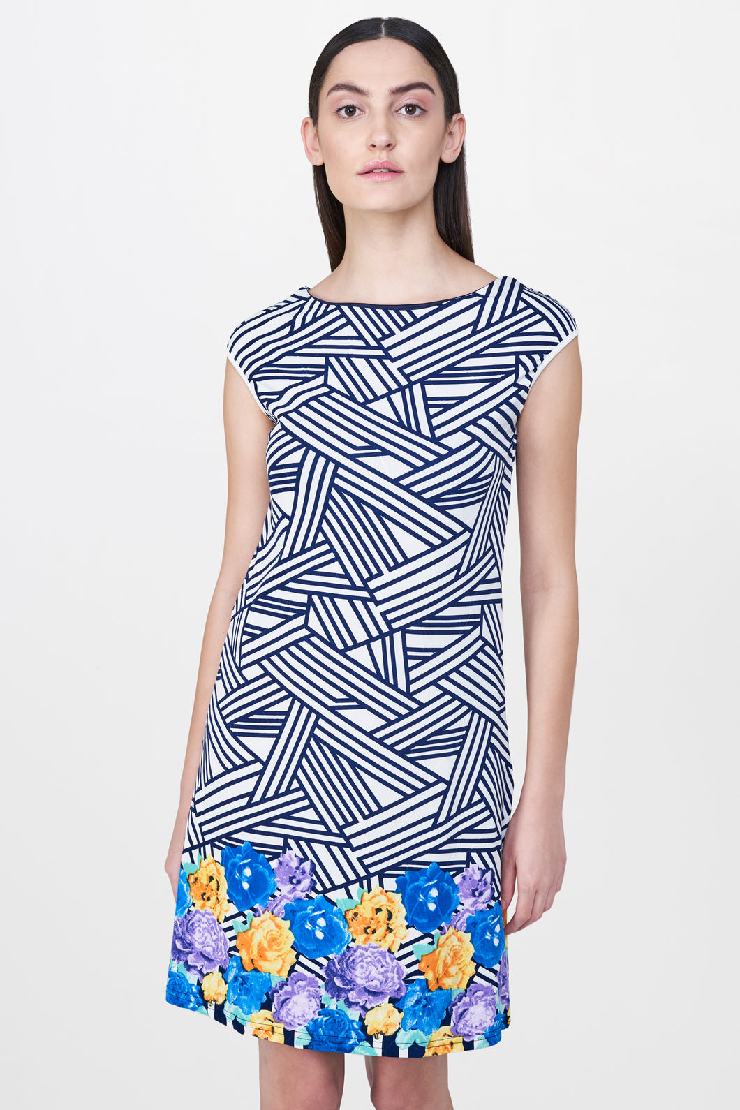 Abstract Print Dress