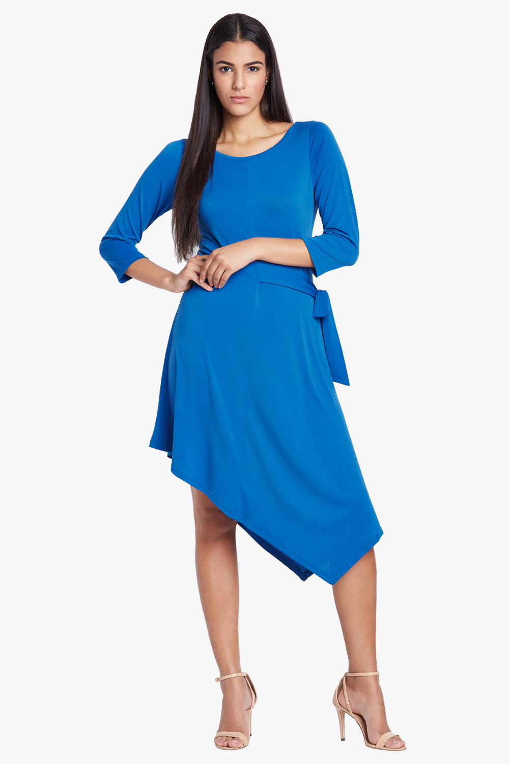 Blue Asymmetrical Dress