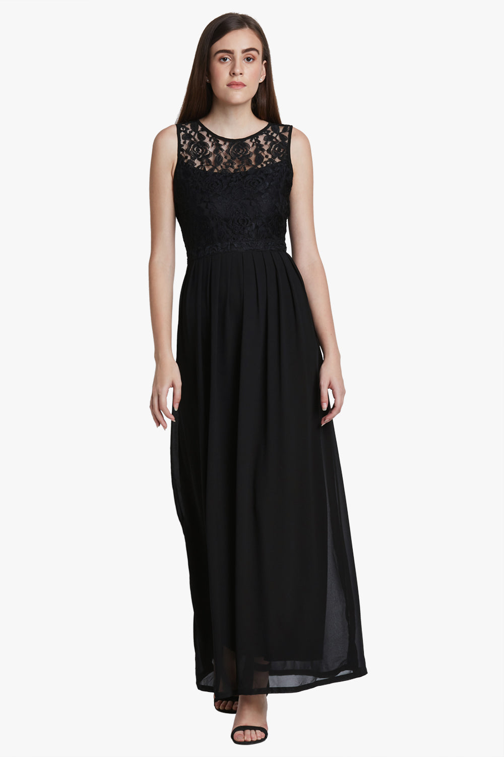 Black Lace Maxi Dress