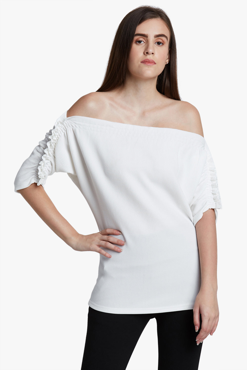 White Off Shoulder Top