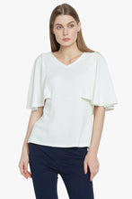 Load image into Gallery viewer, White Batwing Sleeved Top