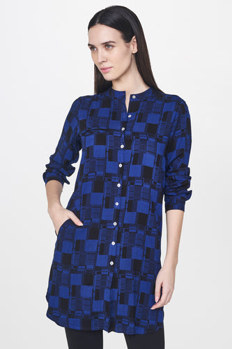 Ink Blue Full Sleeves Tunic