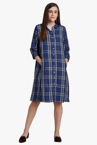 Blue Checkered Tunic