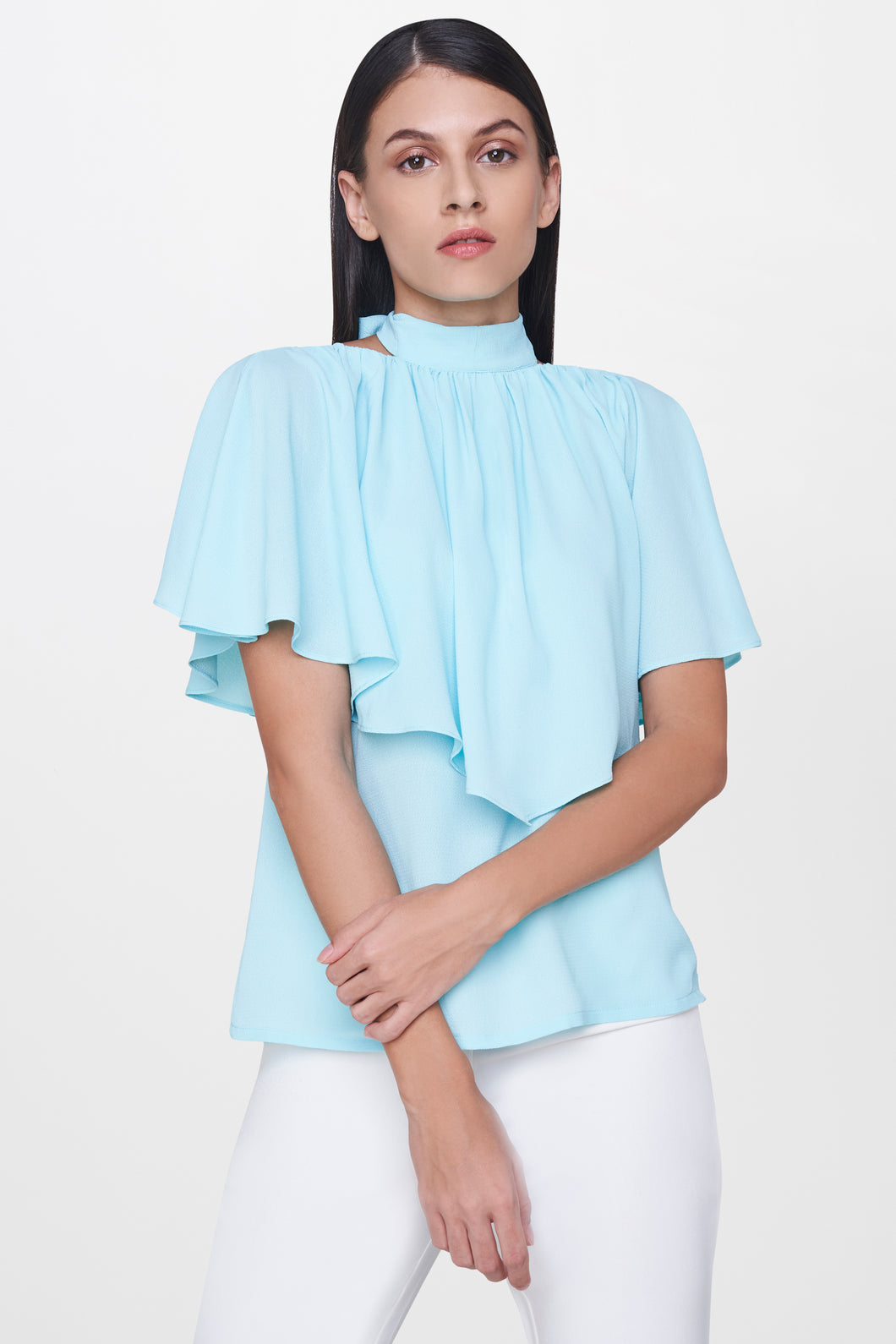 Sky Blue Layered Top