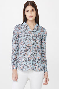 Floral Print Shirt Top