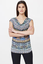 Load image into Gallery viewer, Graphic Print Cowl Neck Top