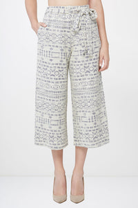 Jacquard Tie-up Culottes