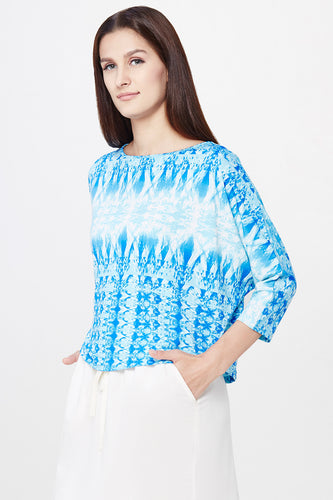 Abstract Ombre Print Top