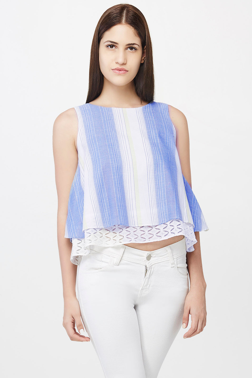 Yarn Dyed Layered Top