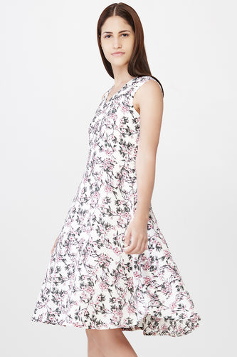 Floral Printed A-Line Dress