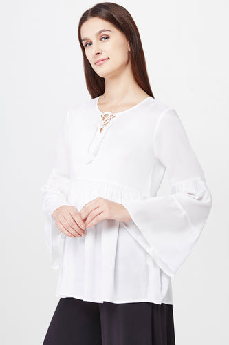 White Peasant Top