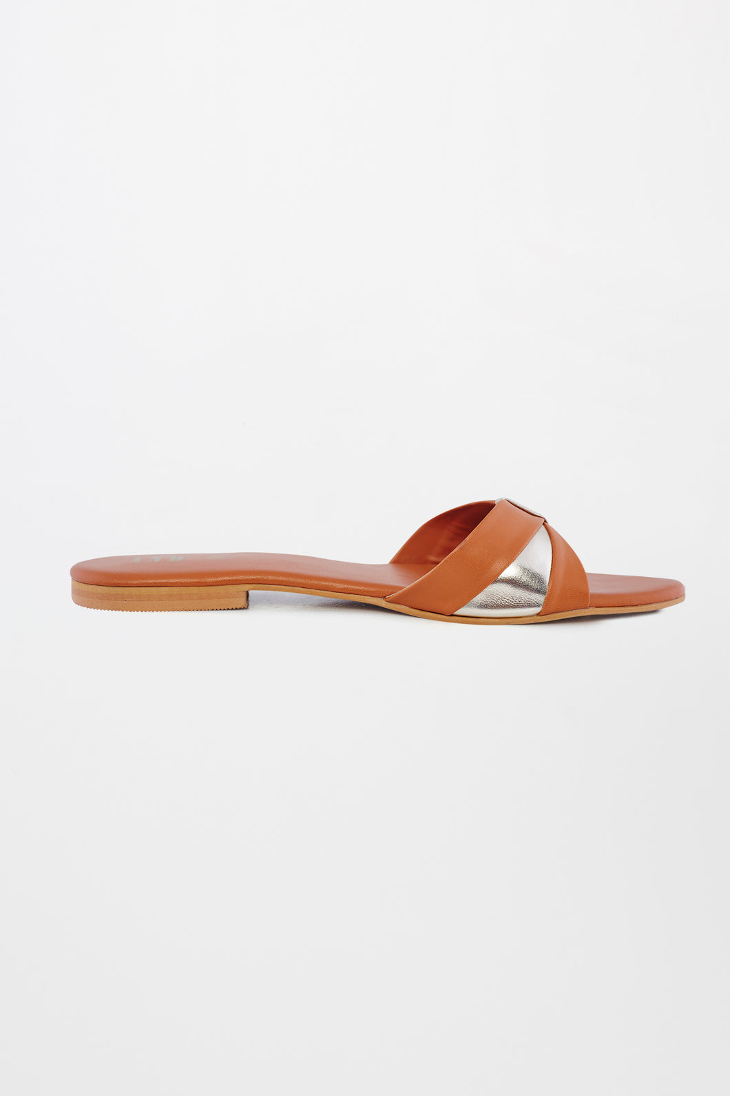 Metallic Tan Flats