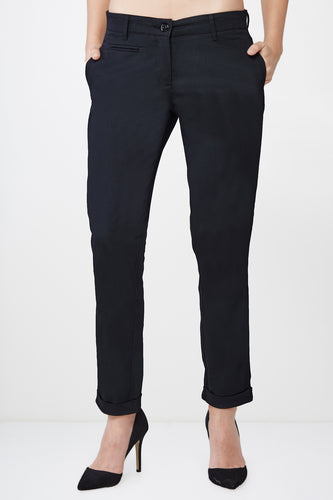 Black Ankle-Length Trousers