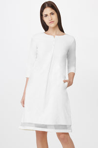 Off-White Net Panel Shift Dress