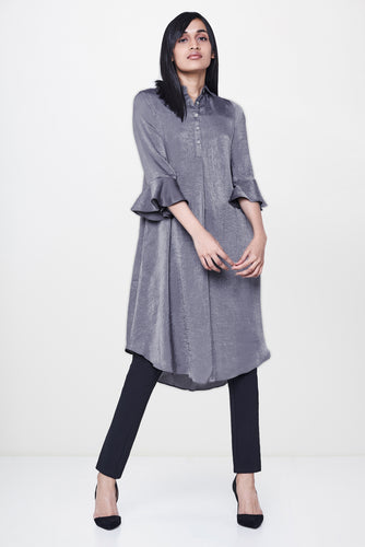 Grey Shirt Dress