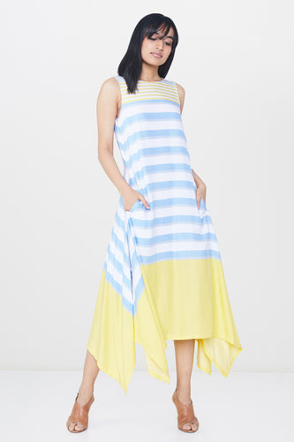 Stripes Midi Handkerchief Dress