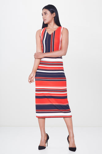 Stripes Midi Dress