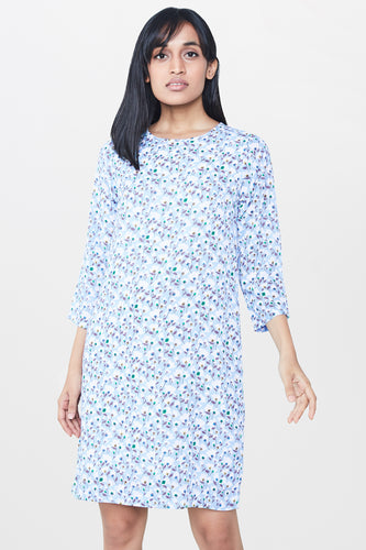 Powder Blue Floral Tunic