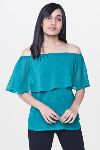 Emerald Off Shoulder Top