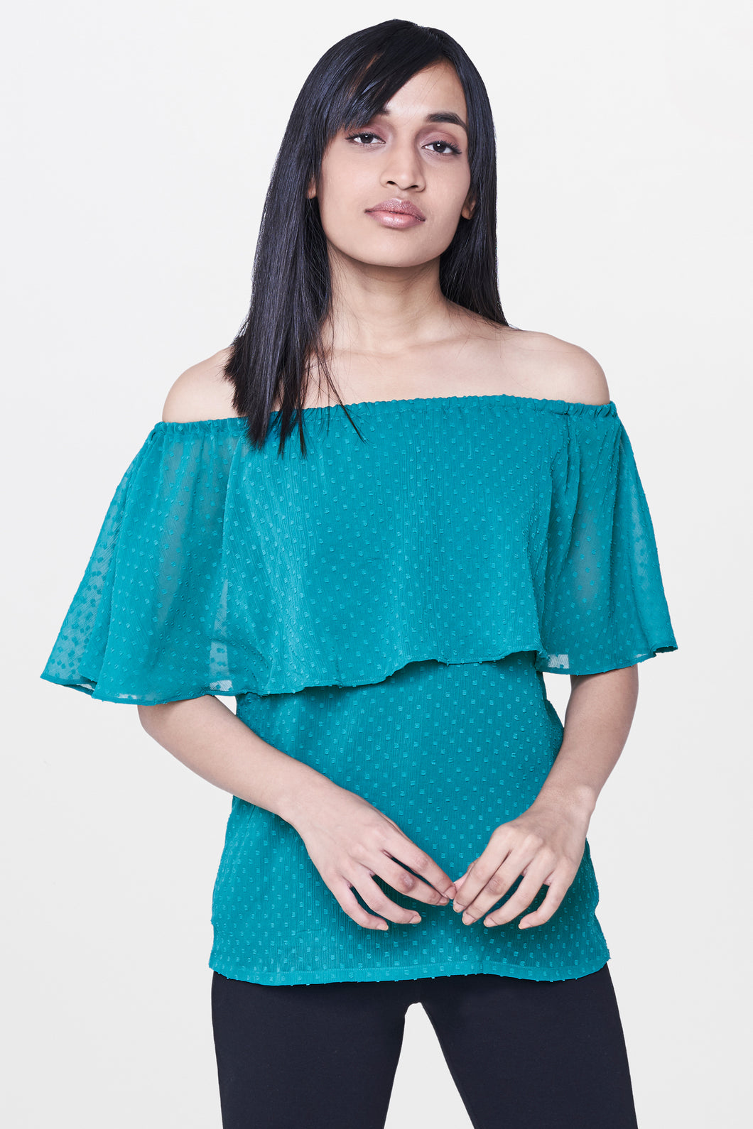 Emerald Off Shoulder Top