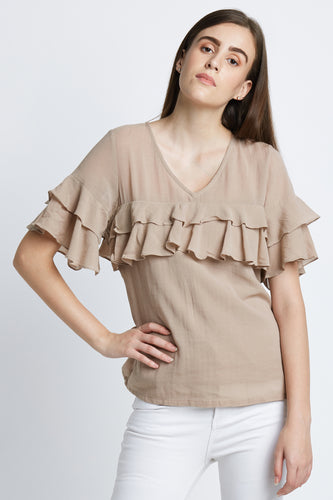 Mouse Ruffle Top